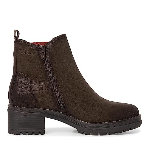Jana Damskie buty Softline 8-26460-41, wygodne, szerokie buty, wodoodporne, antypoślizgowe, profilowana podeszwa Chelsea, mocca, rozmiar 36 EU, Mocca, 36 EU Weit