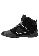 Koszulki i topy damskie - Gorilla Wear Buty kulturystyki Troy High Tops – czarne/czerwone – do uprawiania sportu, na co dzień, do treningu, sznurowadła z logo, wygodne, bardzo mocne trzymanie dla mężczyzn, szary, 37 EU - miniaturka - grafika 1