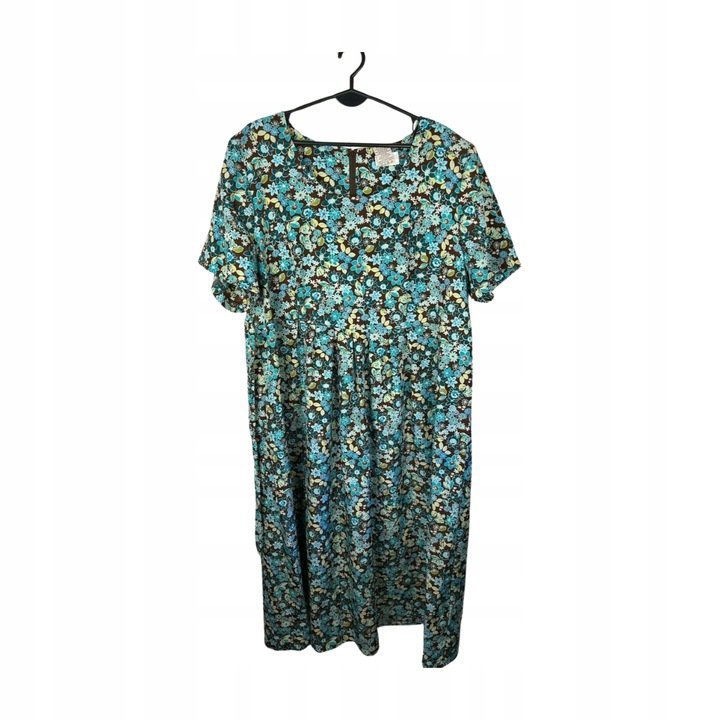 Sukienka Damska W Kwiaty Rozmiar 48/50 Plus Size *White Stag*