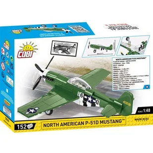 COBI 5860 SAMOLOT P-51D MUSTANG MYŚLIWIEC WW2 WOJSKOWY 152 EL - Klocki - miniaturka - grafika 1