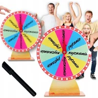 Gry planszowe - KOŁO FORTUNY NAGRÓD GRA PLANSZOWA ŚCIERALNE LOTERIA ZABAWA DLA DZIECI - miniaturka - grafika 1