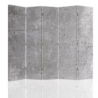 Parawany - Parawan dwustronny obrotowy FEEBY, Szary Beton Mur 180x170 - miniaturka - grafika 1