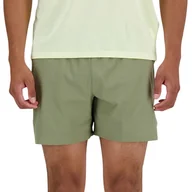 Spodnie sportowe męskie - Spodenki New Balance MS41286DEK - zielone - miniaturka - grafika 1