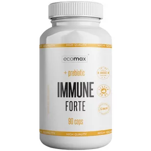 ECOMAX Immune Forte + Prebiotic 90 kaps - Witaminy i minerały ECOMAX Immune Forte + Prebiotic 90 kaps - Witaminy i minerały - miniaturka - grafika 1