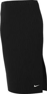 Nike Damska spódnica Sportswear Chll KNT Rib Md Skirt, Black/Black, FQ1636-010, M - Sukienki i spódniczki dla dziewczynek - miniaturka - grafika 1