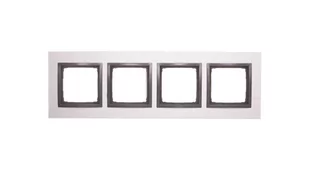 Kontakt Simon SIMON S.A. Ramka 4 Nature-Metal, INOX YANG, IP20/IP44 DRN4/76 K - Klawisze i ramki - miniaturka - grafika 1