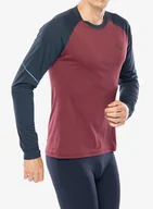 Bluzy sportowe męskie - Bluza do biegania Dynafit Alpine Pro L/S Tee - burgundy - miniaturka - grafika 1