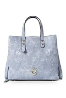 Torebki damskie - Trzykomorowa torebka do ręki Nobo denim - miniaturka - grafika 1