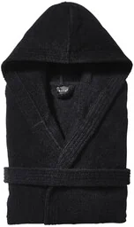 Essix Szlafrok bawełniany Aqua Hooded Noir Ostatnie Sztuki - Szlafroki damskie - miniaturka - grafika 1