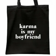 Torby i wózki na zakupy - Torba bawełniana czarna na zakupy Taylor Swift Dla Fanów Prezent - miniaturka - grafika 1