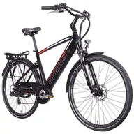 Rowery elektryczne - BOTTECCHIA Rower elektryczny BOTTECCHIA BE16 E-City Man M20 28 cali męski Czarno-czerwony Raty BOTTECH BE16075002 1 - miniaturka - grafika 1