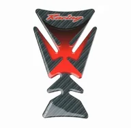 Akcesoria motocyklowe - Tankpad carbon-czerwony Racing 120x140mm - miniaturka - grafika 1