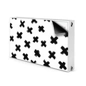 Dekoracje domu - Osłona grzejnika X pociągnięcia pędzlem 100x60 cm, Bluedecor - miniaturka - grafika 1