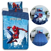 Pościel dla dzieci - MARVEL Spider-Man Niebieska pościel dziecięca, dla chłopca, na zamek, bawełniana 140x200cm OEKO-TEX - miniaturka - grafika 1