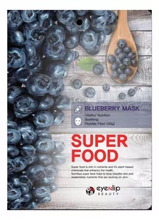 SuperFood Blueberry Borówka Maseczka w Płacie 23ml - Maseczki do twarzy - miniaturka - grafika 1