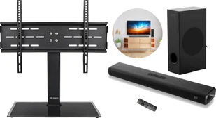 Mozos Stojak podłogowy Vesa 32'' - 70'' + Soundbar THEATER - Uchwyty do telewizora - miniaturka - grafika 1