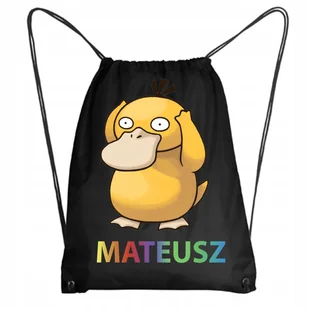 Worek Szkolny Workoplecak WF Do Przedszkola Szkoły PSYDUCK pokemon + IMIĘ 2 - Plecaki worki - miniaturka - grafika 1