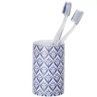 Kubki na szczoteczki do zębów - Wenko WENKO ceramiczny kubek do mycia zębów lorca, niebieski, ciemny niebieski, 6.5 x 6.5 x 11 cm 23204100 - miniaturka - grafika 1