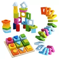 Sortery dla dzieci - Classic World Układanka Geometryczna Klocki Sorter Classic World CW3538 - miniaturka - grafika 1