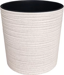 LAMELA Doniczka plastikowa 19 cm biała MALWA - Donice - miniaturka - grafika 1