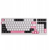 Klawiatury - VGN Klawiatura V98 PRO-V3 Wireless, pink - miniaturka - grafika 1