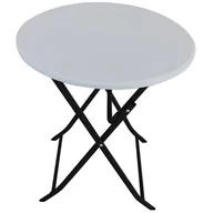 Meble ogrodowe - STÓŁ SKŁADANY BALKONOWO CATERINGOWY BIAŁY 60x72CM - miniaturka - grafika 1