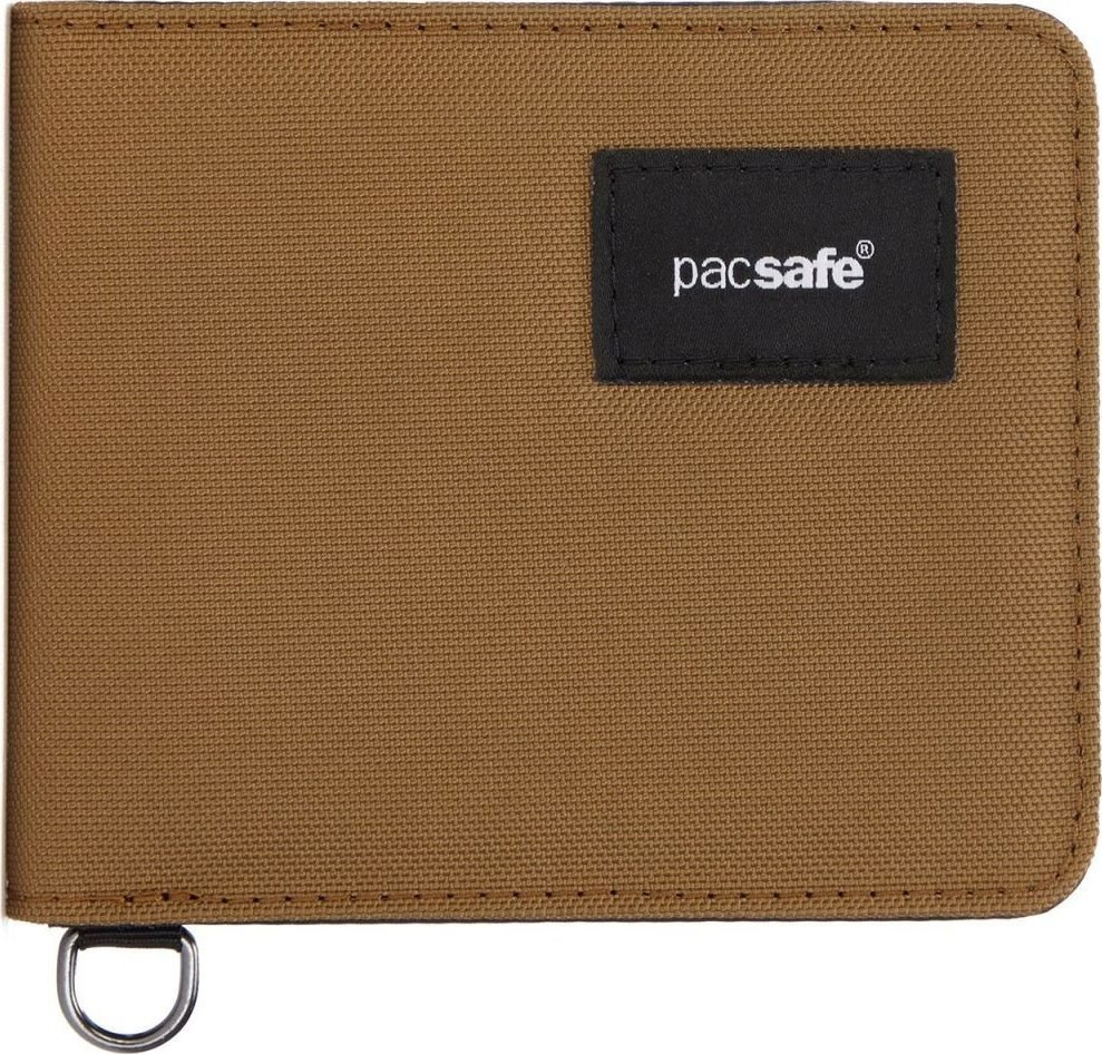 Pacsafe RFIDsafe bifold wallet Tan