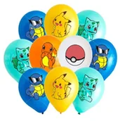 Balony i akcesoria - Balony gumowe z nadrukiem Pokemon (10 szt.) - miniaturka - grafika 1