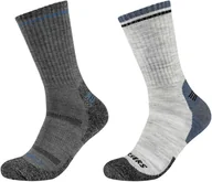Skarpetki sportowe męskie - Skechers 2PPK Men Trail Wool Socks SK41104-9300 Rozmiar: 39-42 - miniaturka - grafika 1