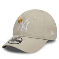Czapki dla dzieci - Czapka z daszkiem New Era Jr Icon 9FORTY New York Yankees 60595414 Beżowy - miniaturka - grafika 1