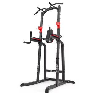 Poręcze treningowe z drążkiem i uchwytami pod sztangę Hop-Sport HS-1018K - Poręcze i drążki do podciągania - miniaturka - grafika 1