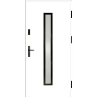 Drzwi zewnętrzne - Drzwi zewnętrzne stalowe wejściowe Auria Passive biały 90 prawe Splendoor - miniaturka - grafika 1