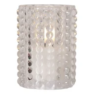 Świece - Świeca LED szklana woskowa FLAMME DOTTY 13cm - miniaturka - grafika 1