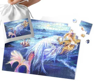 PUZZLE TRADYCYJNE - SYRENKA SYRENA SUPER WZORY PREZENT 192el + WORECZEK - Puzzle - miniaturka - grafika 1