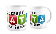 Gadżety dla niej i dla niego - Kubek na Dzień Ojca FAJNEKUBKI, Najlepszy Tata, 330 ml - miniaturka - grafika 1