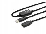 Kable komputerowe i do monitorów - Przedłużacz USB Digitus DA-73101 czarny 15m - miniaturka - grafika 1