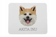 Podkładki pod mysz - Akita Inu geometryczny Podkładka pod mysz myszkę - miniaturka - grafika 1