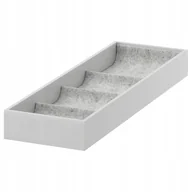 Meble modułowe i akcesoria - IKEA KOMPLEMENT WKŁAD Z PRZEGRODAMI SZARY 15x53x5 - miniaturka - grafika 1