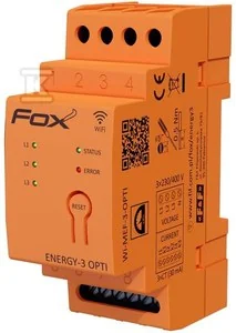 Monitor energii elektrycznej z wbudowaną anteną wewntrzną WI-FI 3F+N, WI-MEF-3-OPTI-40 - Liczniki energii elektrycznej - miniaturka - grafika 1