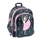 Plecaki - Plecak 2-KOMOROWY Baletnica PP25BD-090 - miniaturka - grafika 1