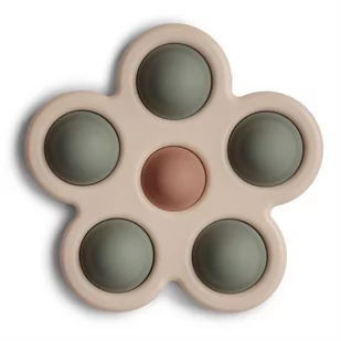 Mushie, Kwiatek Press Toy Dried Thyme/Natural/Shifting Sand - Zabawki sensoryczne - miniaturka - grafika 1