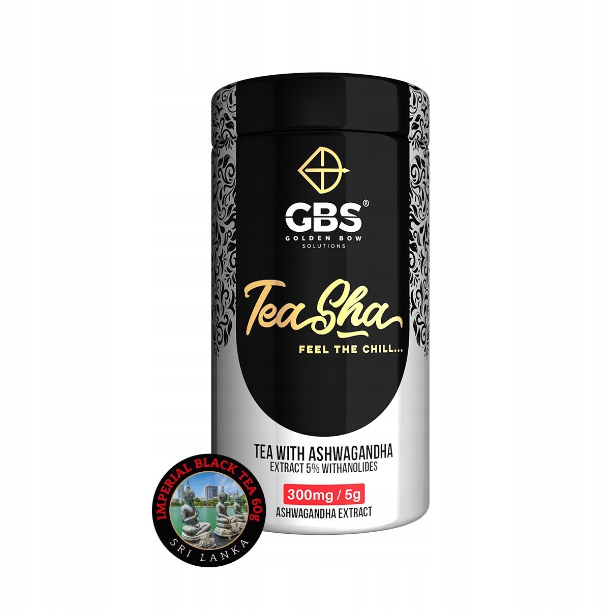 GBS Herbata czarna TeaSha Imperial (Black Tea) 60g z ASHWAGANDHA