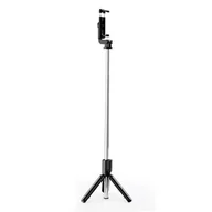 Selfie stick - XO selfie stick Bluetooth tripod SS09 czarny - miniaturka - grafika 1