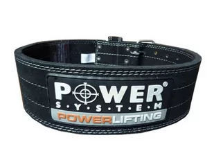 POWER-SYSTEM PAS POWERLIFTING BELT-GREY-XXL - Pasy kulturystyczne - miniaturka - grafika 1