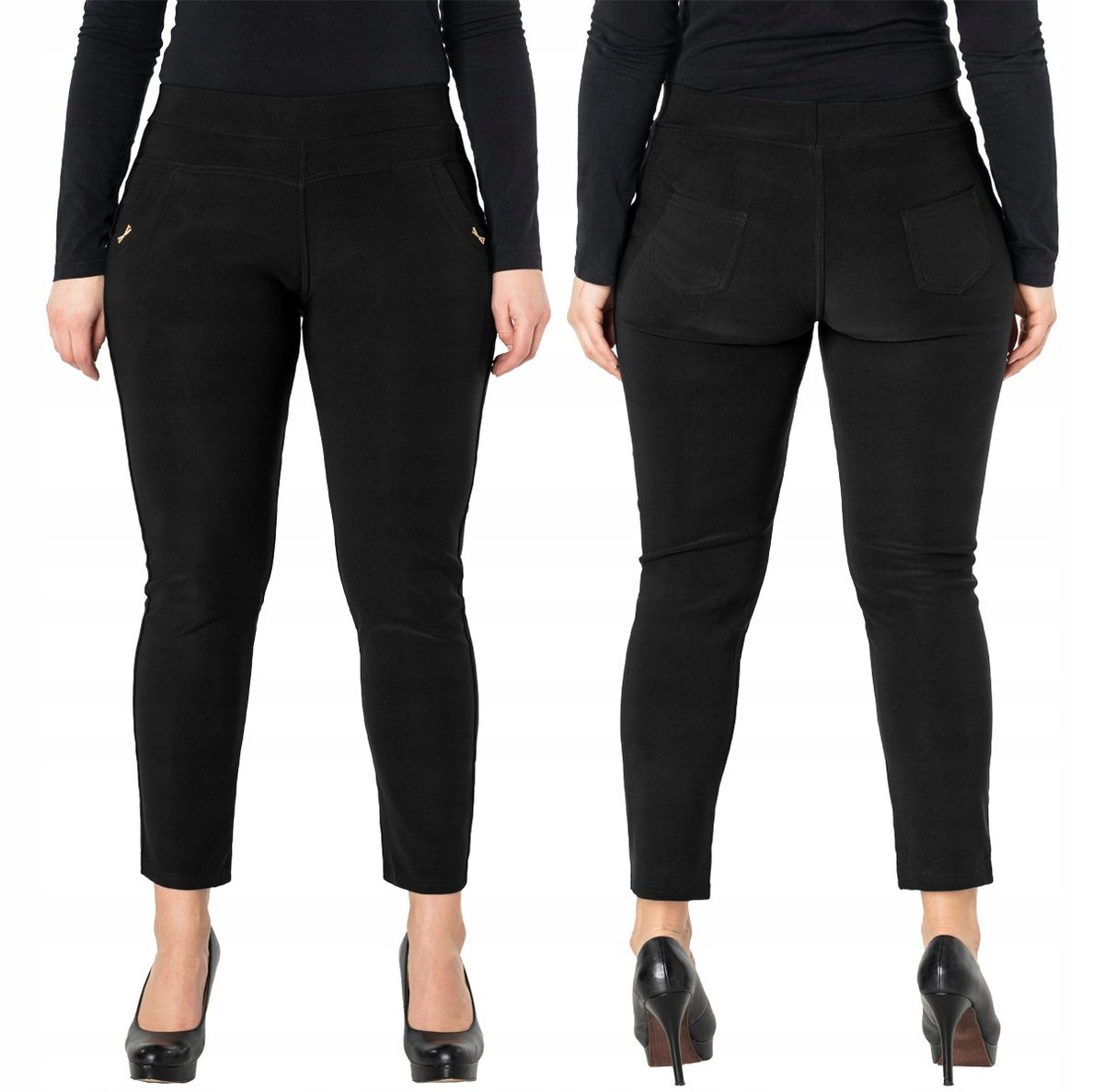 Eleganckie Spodnie Cygaretki Damskie F881-1 XL/XXL