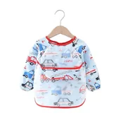 Śliniaki i fartuszki - Śliniak Do Blw, Fartuszek Do Jedzenia Z Rękawami I Miseczką Premium, Śliniaczek - miniaturka - grafika 1