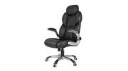Fotele i krzesła biurowe - Songmics Krzesło biurowe  OFFICECHAIR/BLACK/70x75x137CM OFFCHAIR/BL/70CM - miniaturka - grafika 1