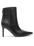 Botki damskie - Guess Botki Feyly FLDFEY LEA10 Czarny - miniaturka - grafika 1