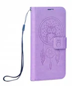 Etui i futerały do telefonów - Kabura MEZZO Book do XIAOMI Redmi Note 14 4G GLOBAL - 164,84mm x 78,15mm x 8,16mm łapacz snów fioletowy - miniaturka - grafika 1