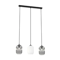Lampy sufitowe - Verdi lampa wisząca 3xE27 czarna/mix 1436/3 - miniaturka - grafika 1